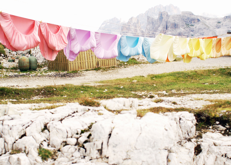 ACTION PAINTING IN THE DOLOMITES