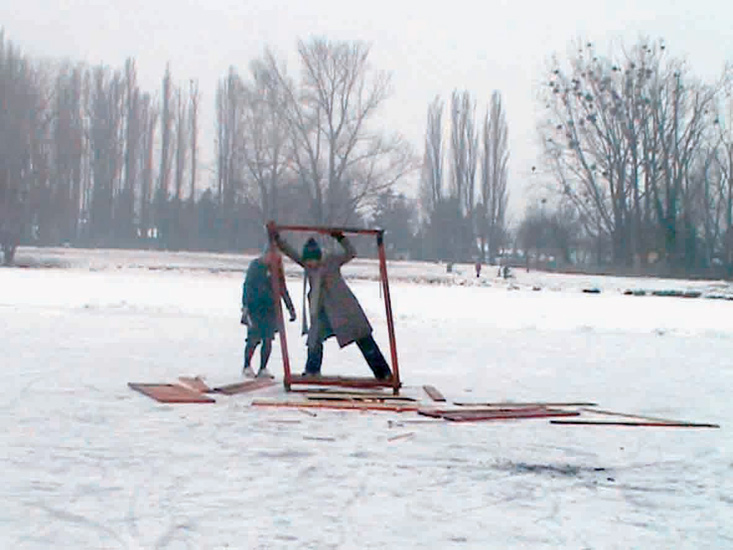 ON THE ICE FIELDS